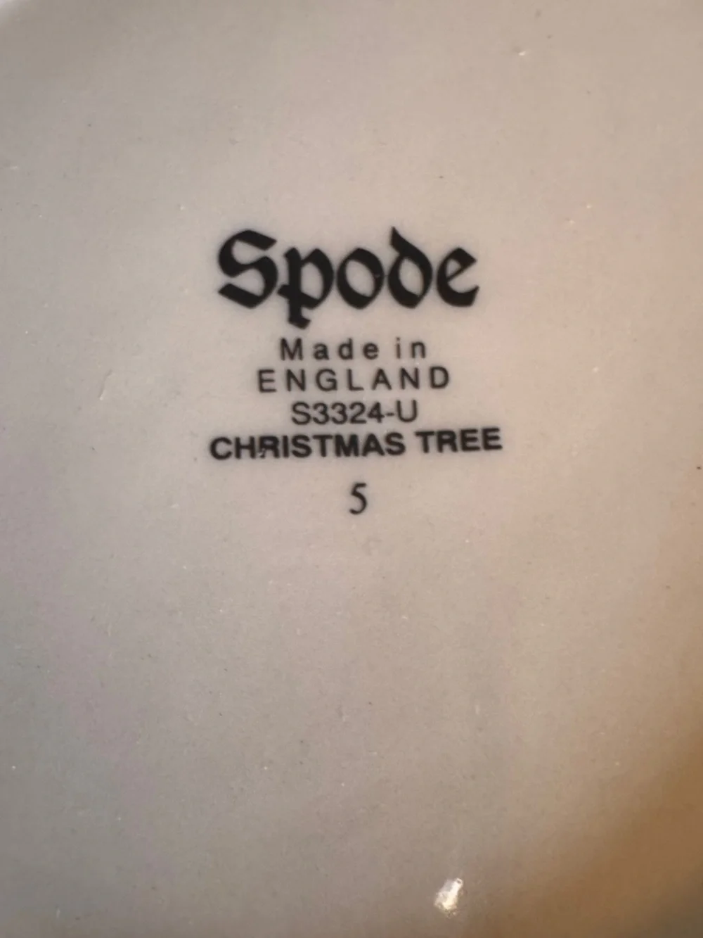 Vintage 1980's SPODE CHRISTMAS TREE Porcelain Marmalade Jar with Lid  New in Box